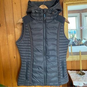 Kuhl Spyfire Hiking Skiing Outdoor Down Winter Ski Vest Hood